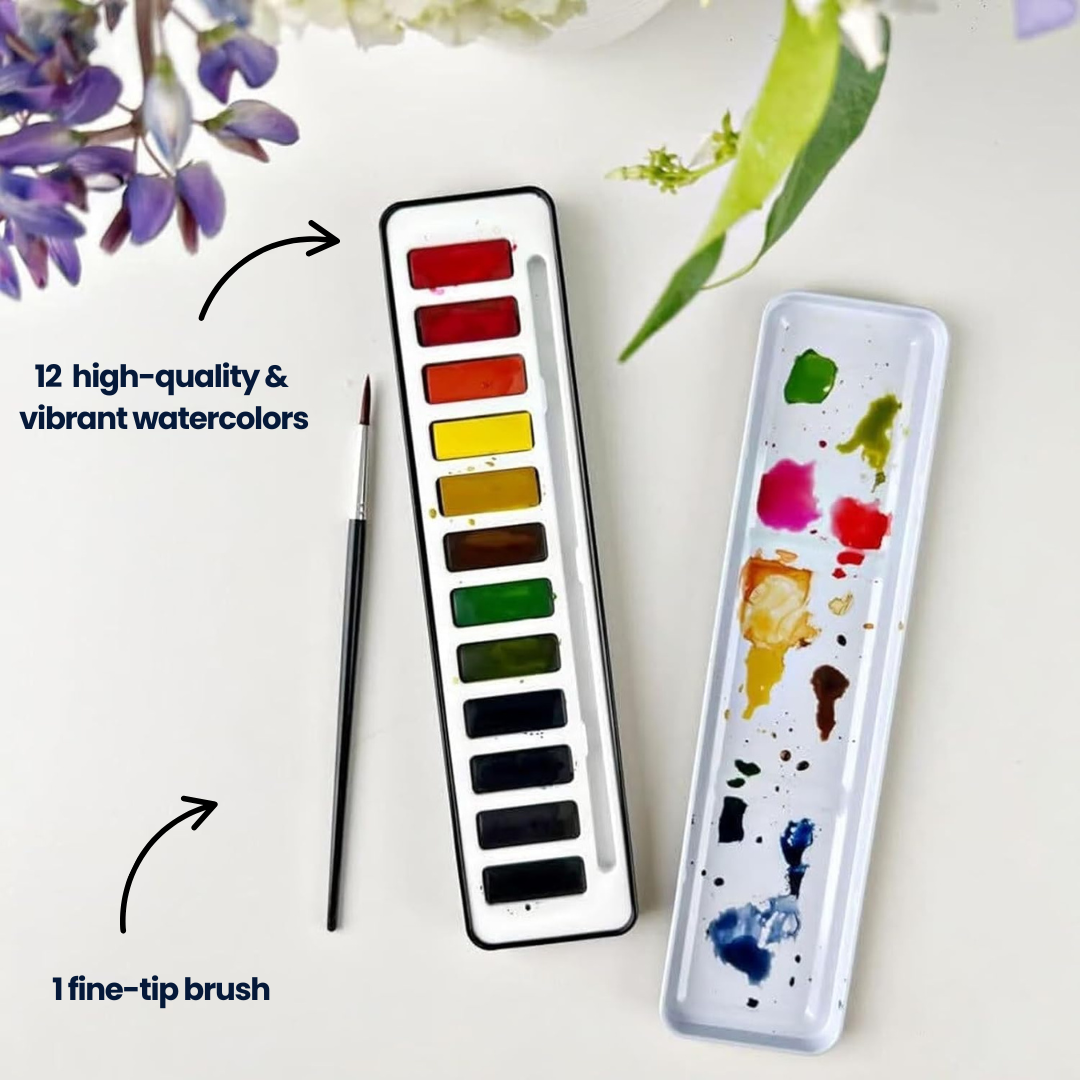 Mindful Watercolor Booklet (Buy 1 Get 1 Free)