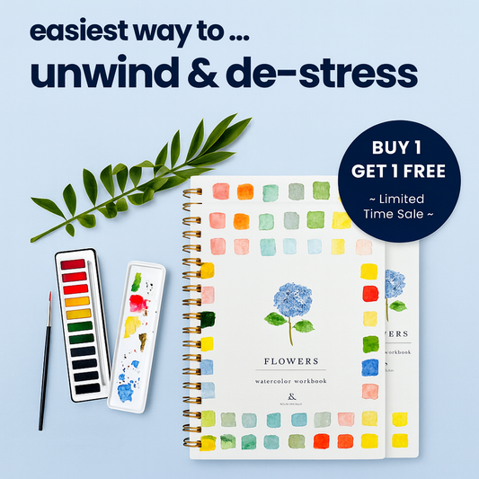 Mindful Watercolor Booklet (Buy 1 Get 1 Free)