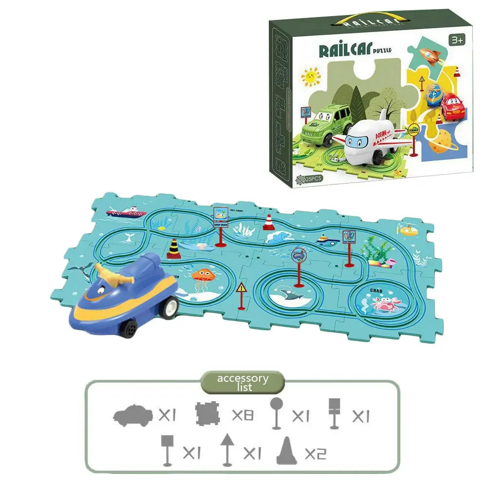 PuzzleRacer Car Track Set