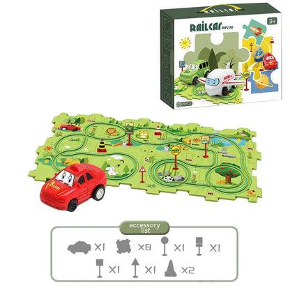 PuzzleRacer Car Track Set