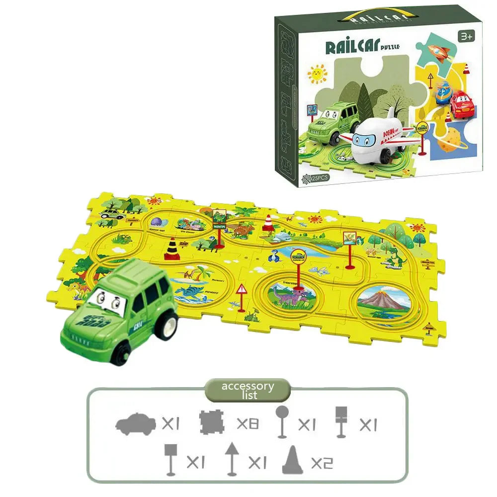 PuzzleRacer Car Track Set