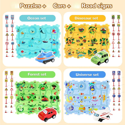 PuzzleRacer Car Track Set